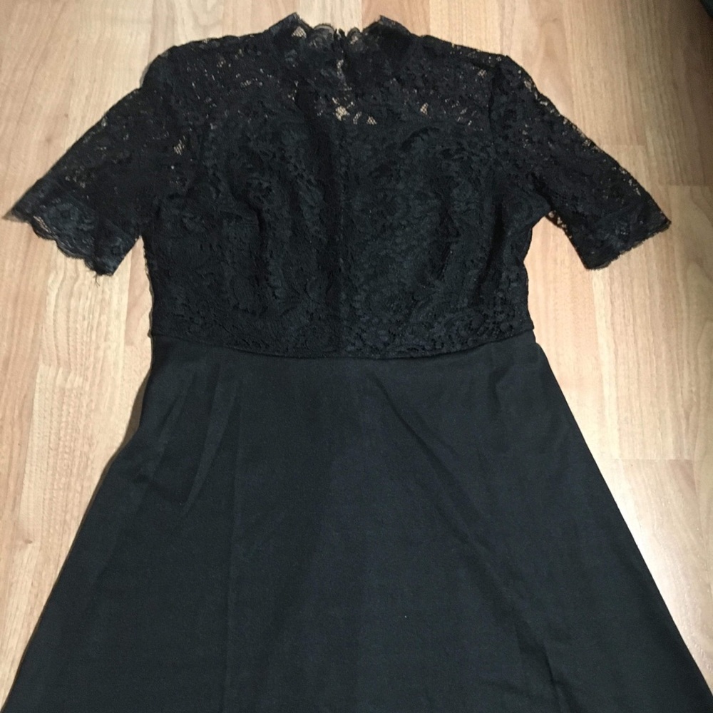 Small Lace top, open back boutique dress